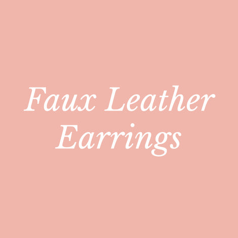 Faux leather earrings