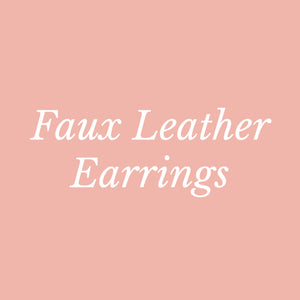 Faux leather earrings
