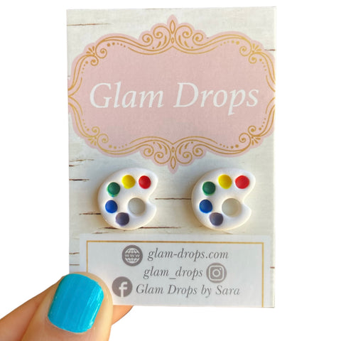 Clay paint palette studs