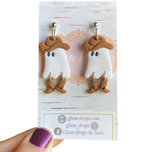 Clay western ghost dangles