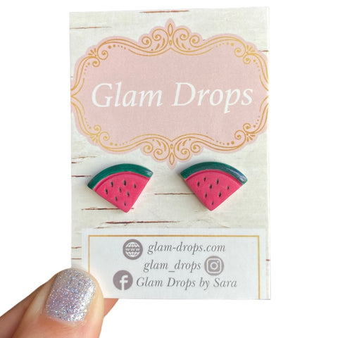 Clay watermelon studs