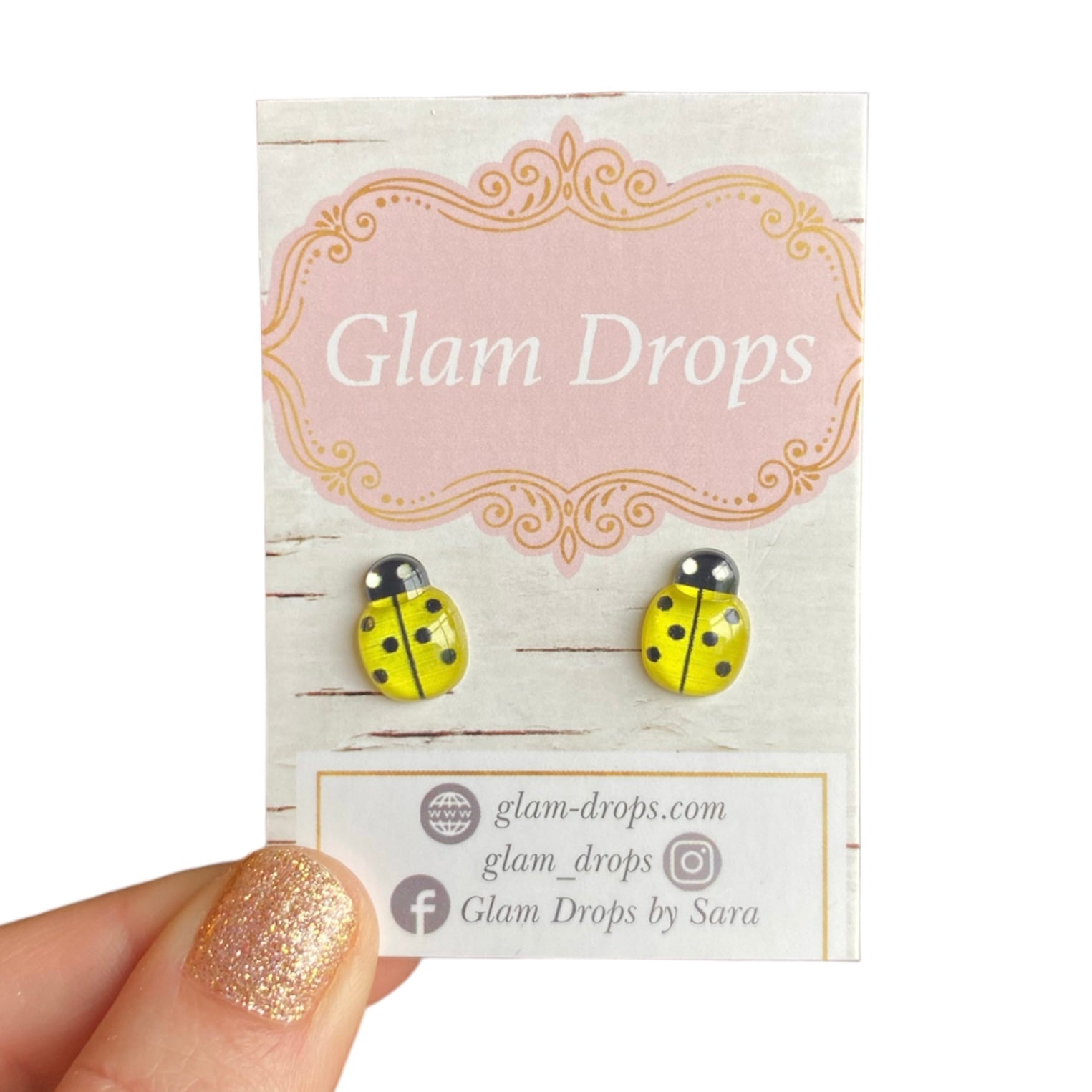 Ladybug studs
