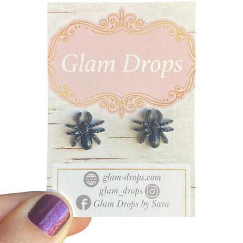 Jeweled spider studs