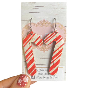 Cork on leather candy canes