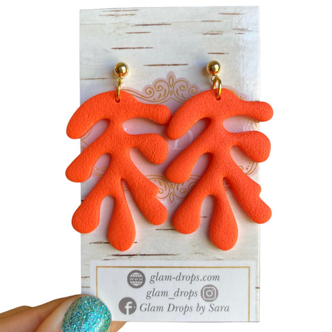 Clay coral dangles