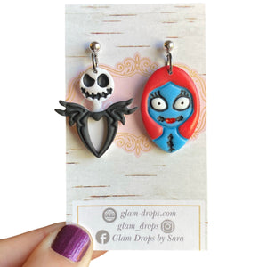 Clay Jack and Sally dangles