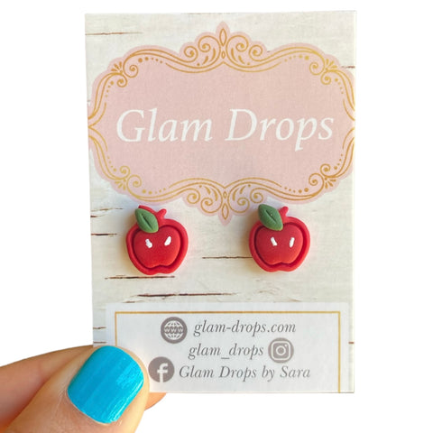 Clay apple studs