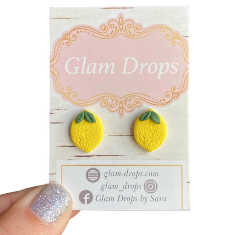 Clay lemon studs