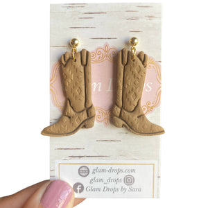 Clay western boots