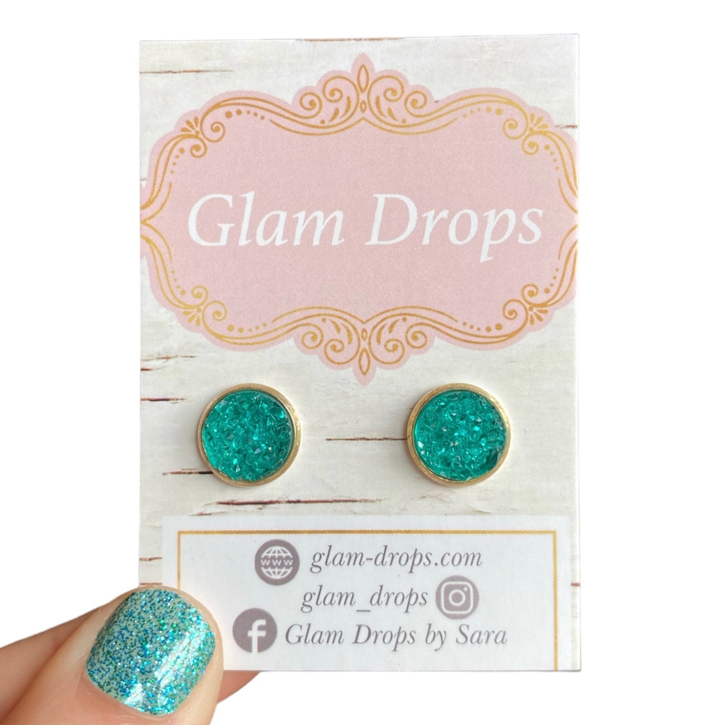 10 mm druzy studs