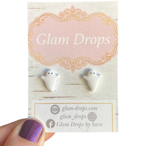 Clay ghost studs