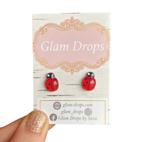 9x13 red ladybugs